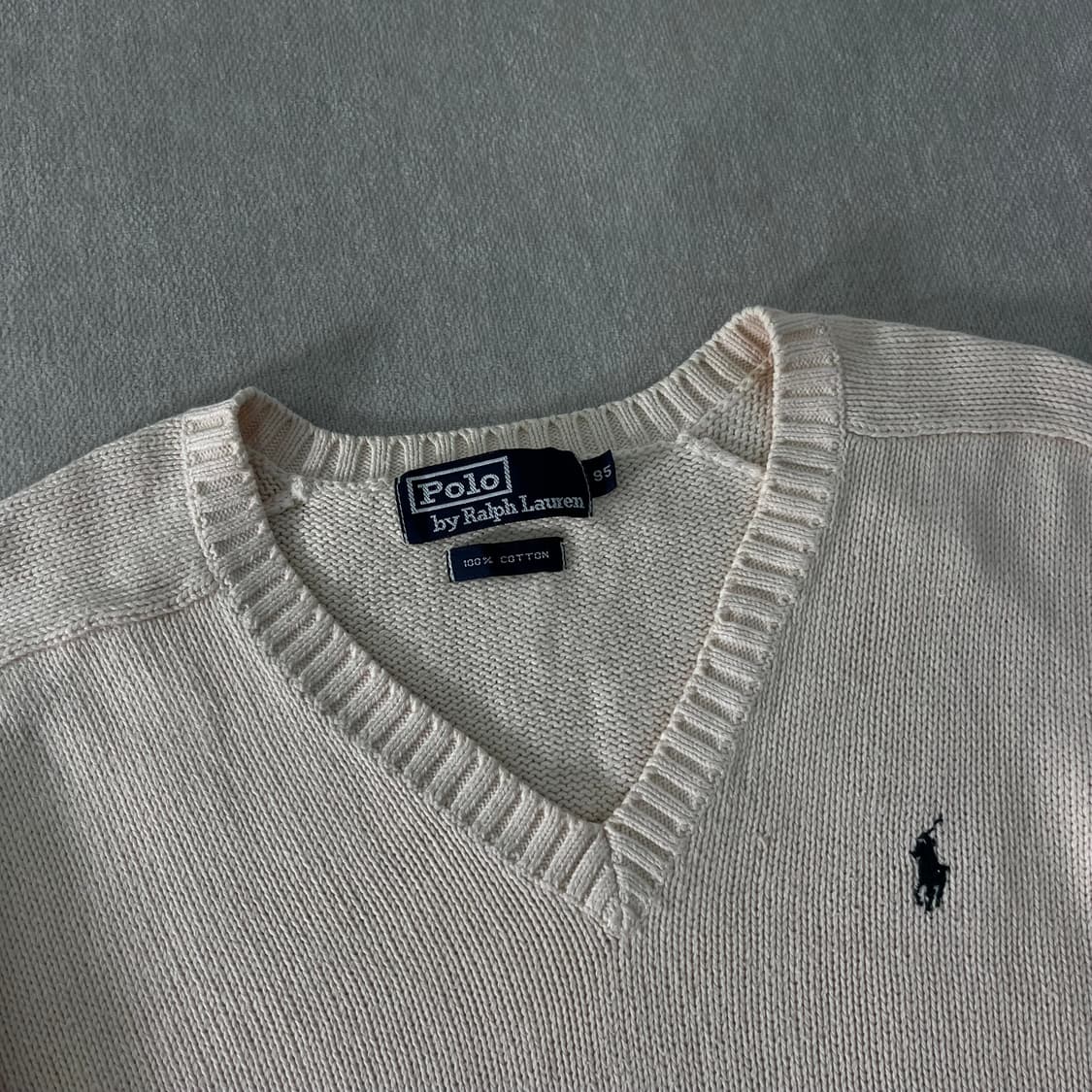 95 폴로랄프로렌 브이넥 코튼 니트  상품이미지2