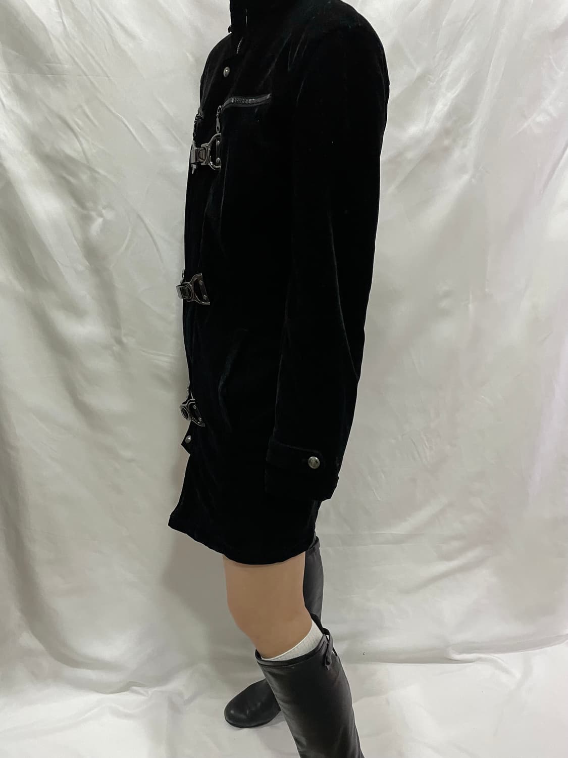 buckle detail fur hood coat 상품이미지6