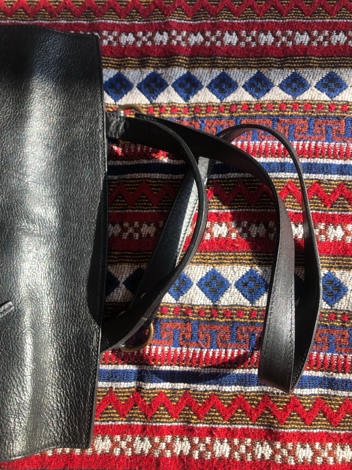 일비종떼 레더 블랙 숄더백 상품이미지7