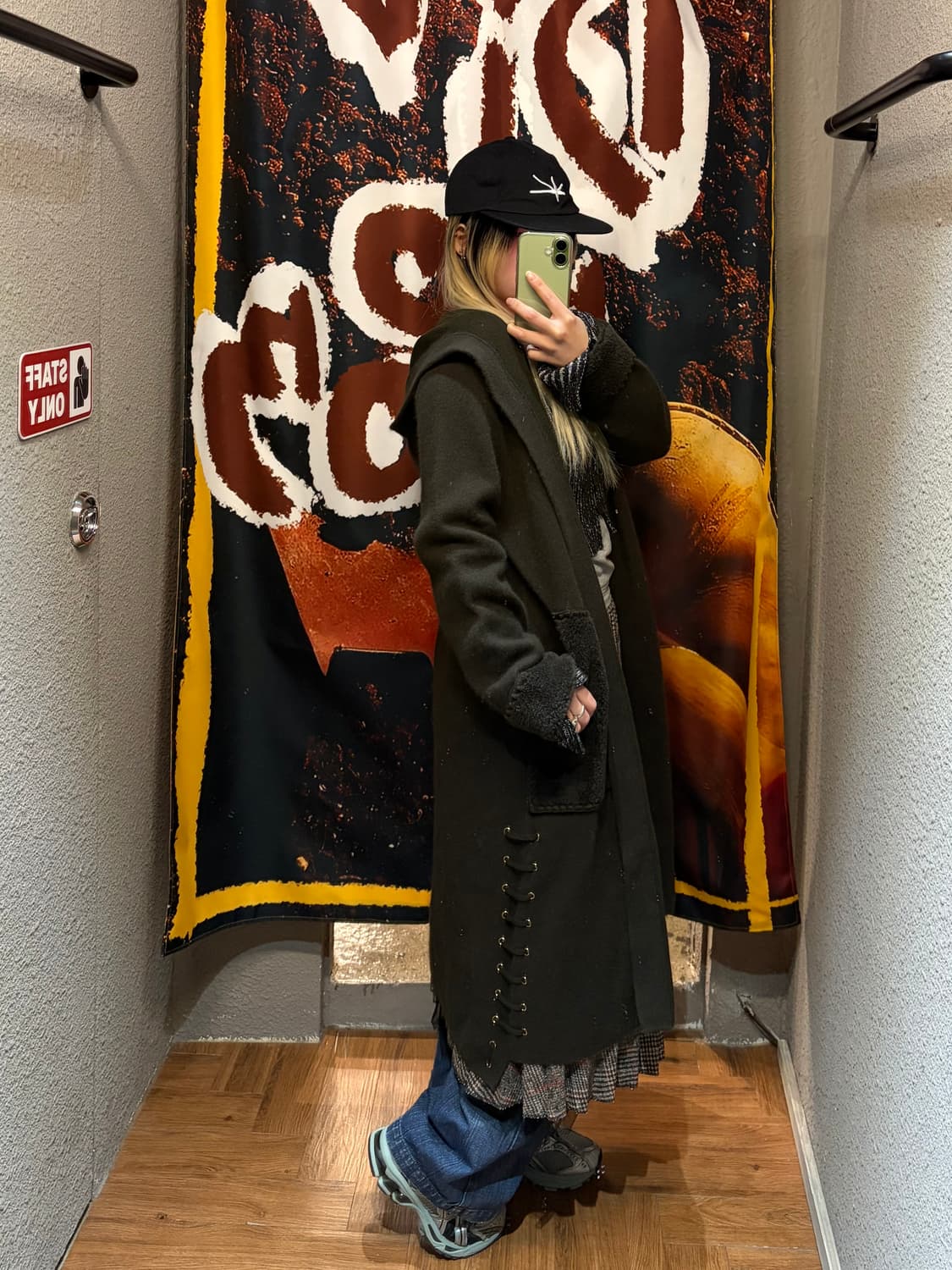 빈티지 후드 롱가디건 상품이미지3