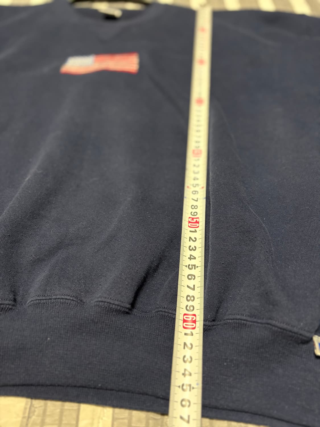 90s 빈티지 러셀 성조기 스웻 초레어템 상품이미지8