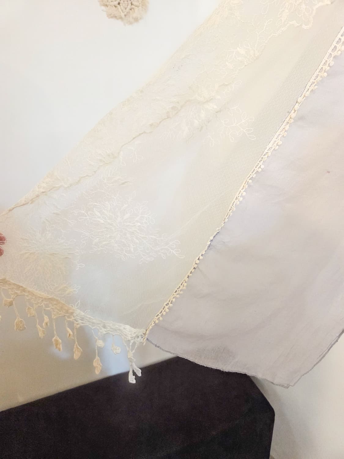 여리여리 레이스 패치워크 머플러 상품이미지5