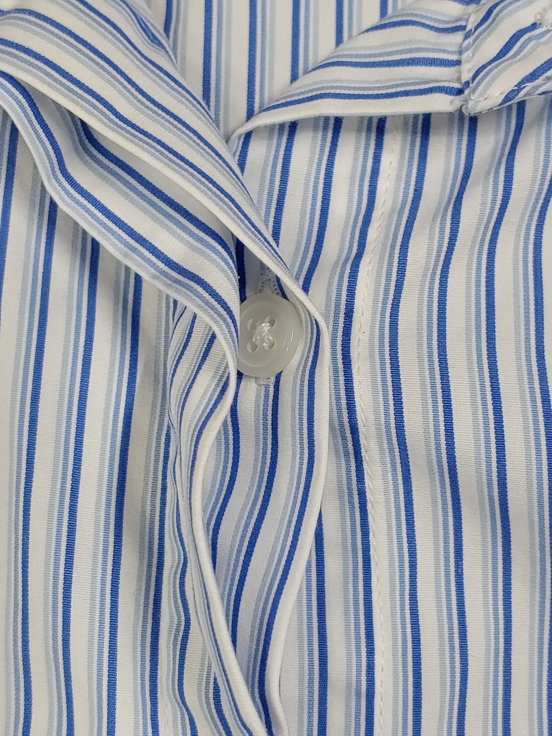 토리버치 스트라이프 셔츠 블루 플라워 자수 여성10 상품이미지3