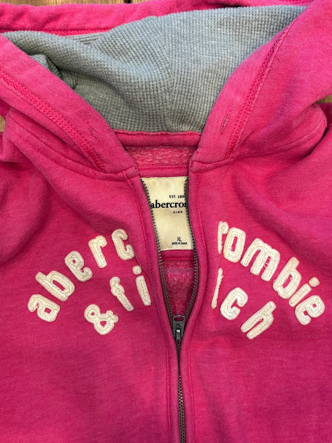 아베크롬비 핑크 후드집업 상품이미지5