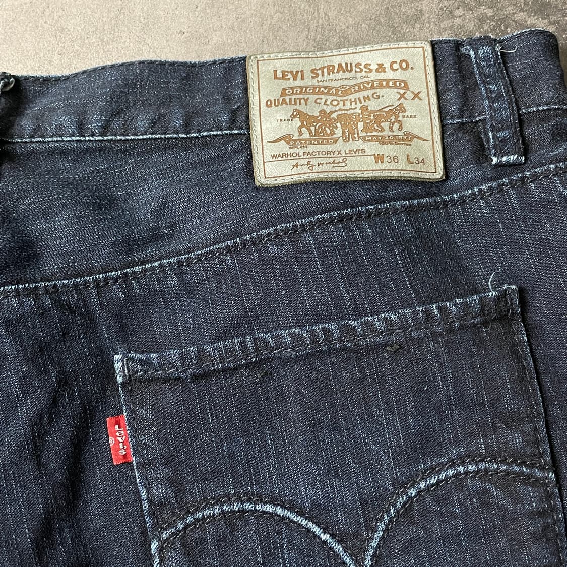 LEVI'S 리바이스 빈티지 인디고 코튼 데님 팬츠 A00640 상품이미지7