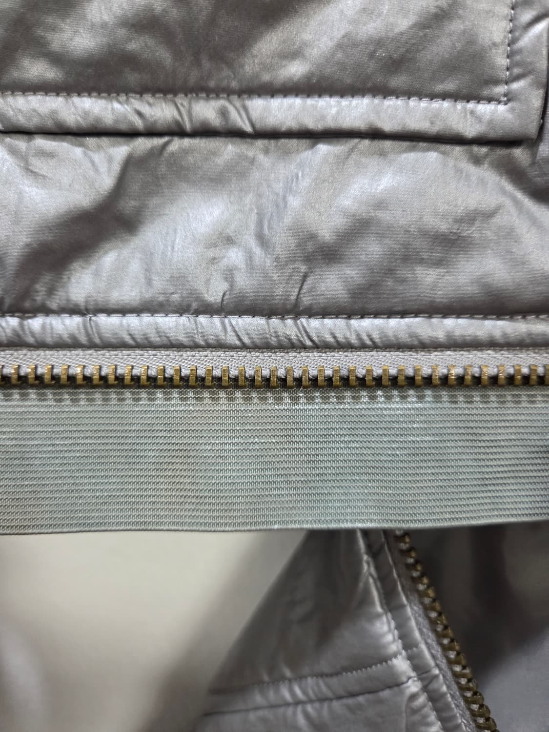 메탈 사이버닉 경량 점퍼 벤치코트 패딩 2way 상품이미지9