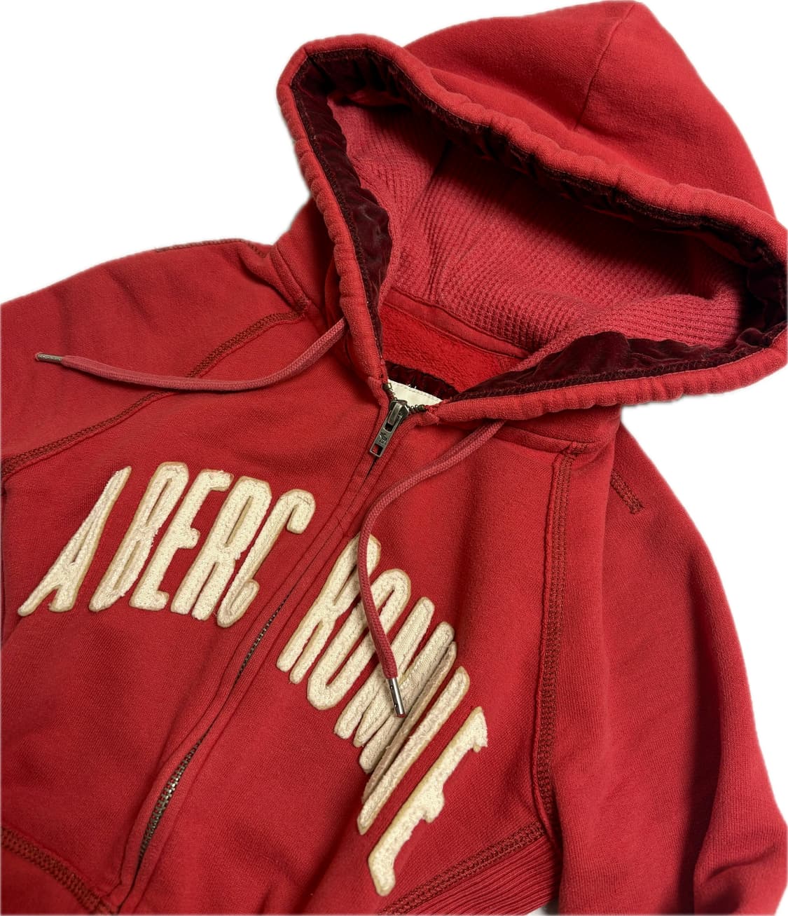 아베크롬비 투웨이 후드집업 레드 S 상품이미지2