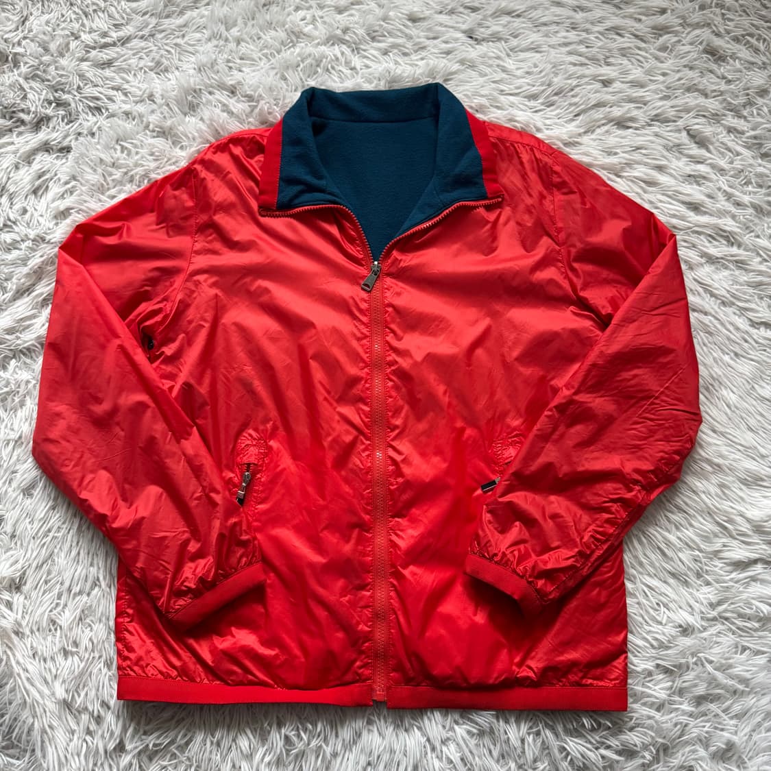 TOMMY HILFIGER 일본빈티지 리버시블 후리스 바람막이 S 38 상품이미지2