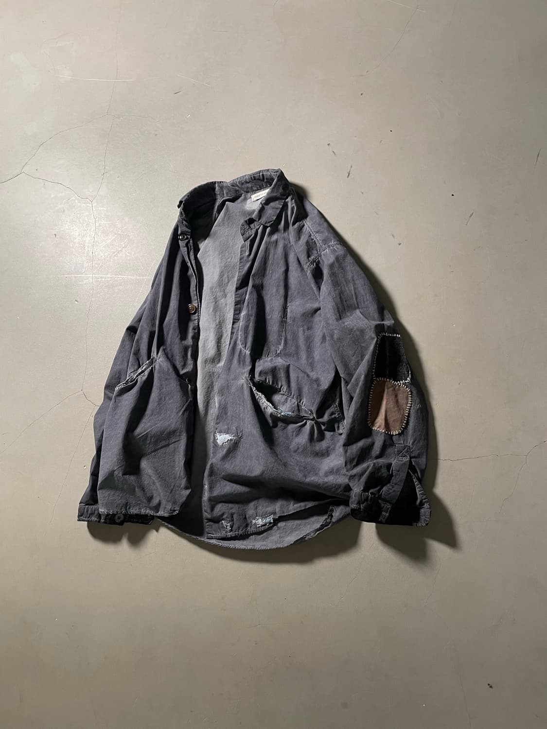 KZ ATELIER Dyed Damage Shirt Jacket 상품이미지1