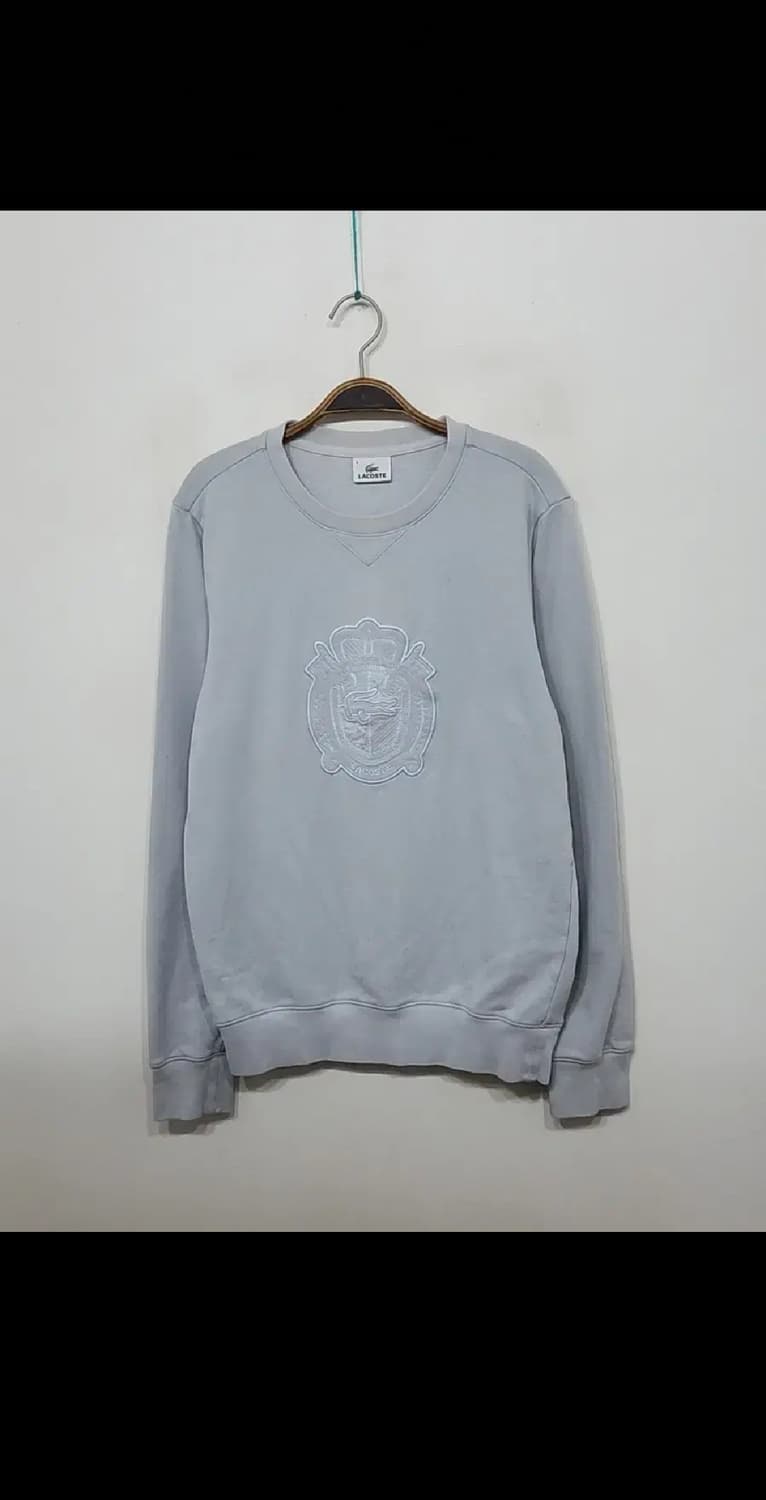 (L) 라코스테 맨투맨 로고 스웨트 티셔츠 캐주얼  상품이미지1