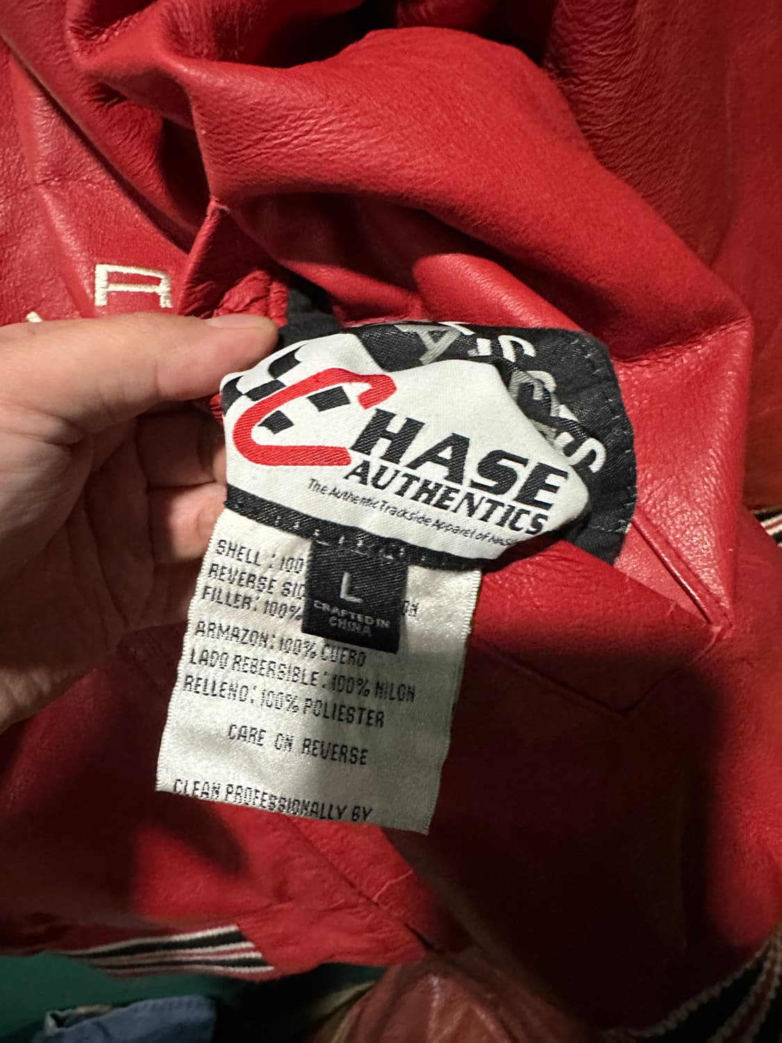 HASE 제프해밀턴 리버시블 레더 블루종자켓 XL 상품이미지8