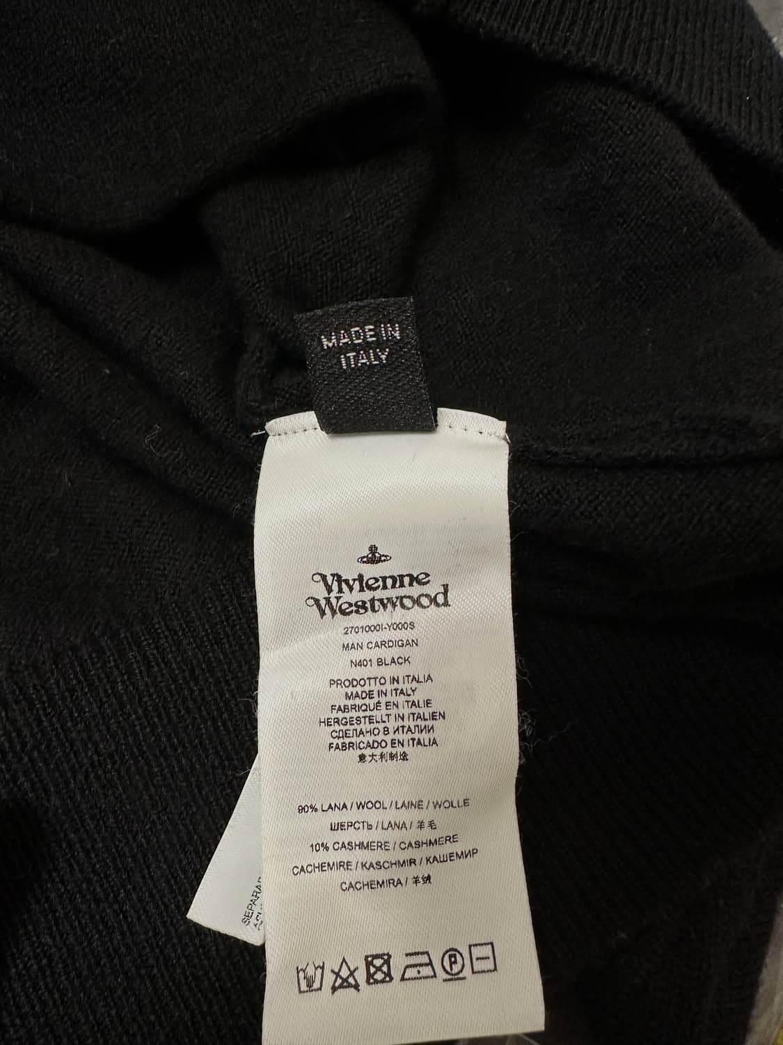 비비안 웨스트우드 가디건 블랙 상품이미지3