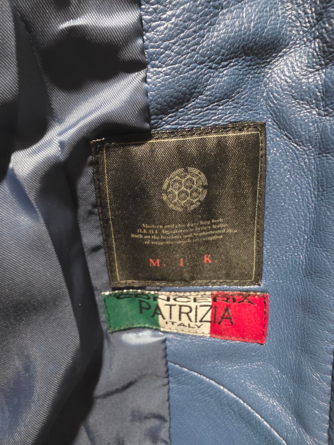 PATRIZIA ITALY 네이비 양가죽 자켓 상품이미지3