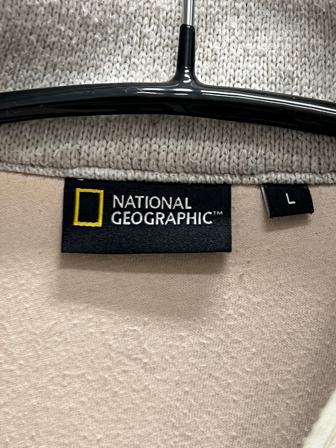 내셔널지오그래픽 니트 집업 아이보리 상품이미지4