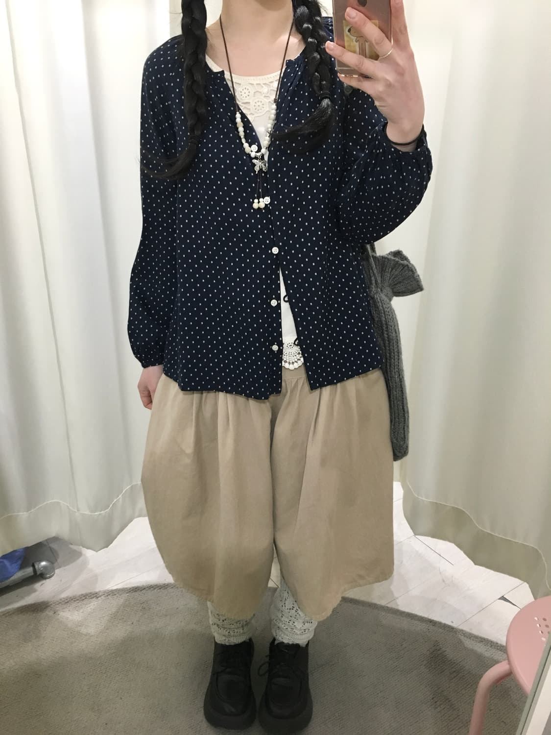 ships dot blouse 상품이미지5