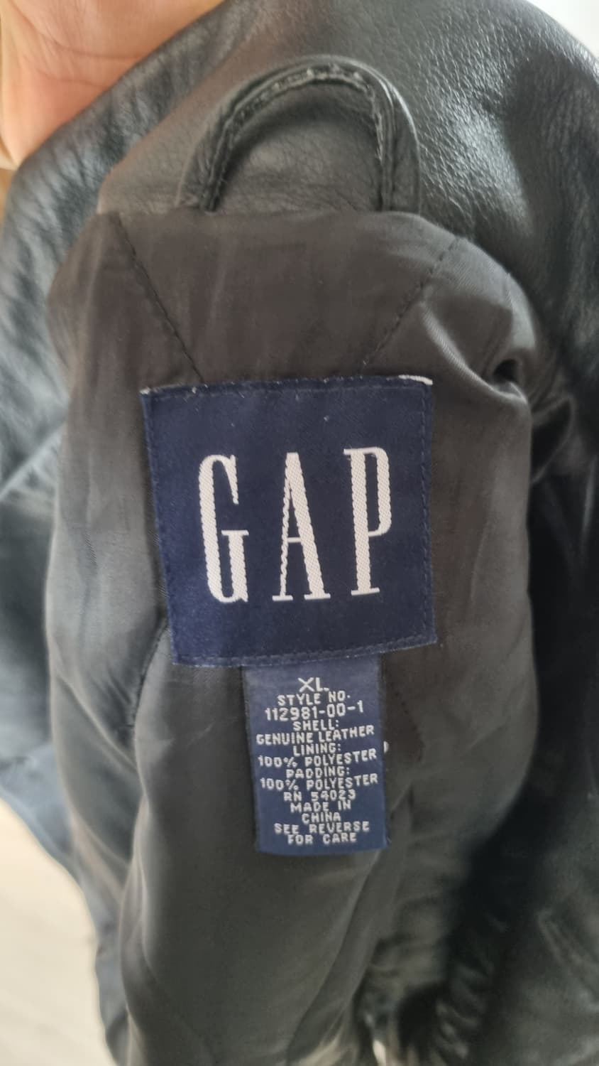 올드갭 (Old Gap) 레더 카코트 블랙 XL 상품이미지3