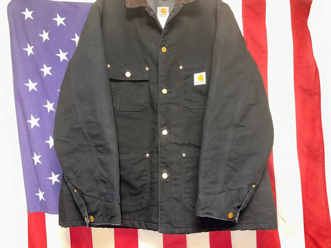 carhartt c01 chore coat black usa made 상품이미지1