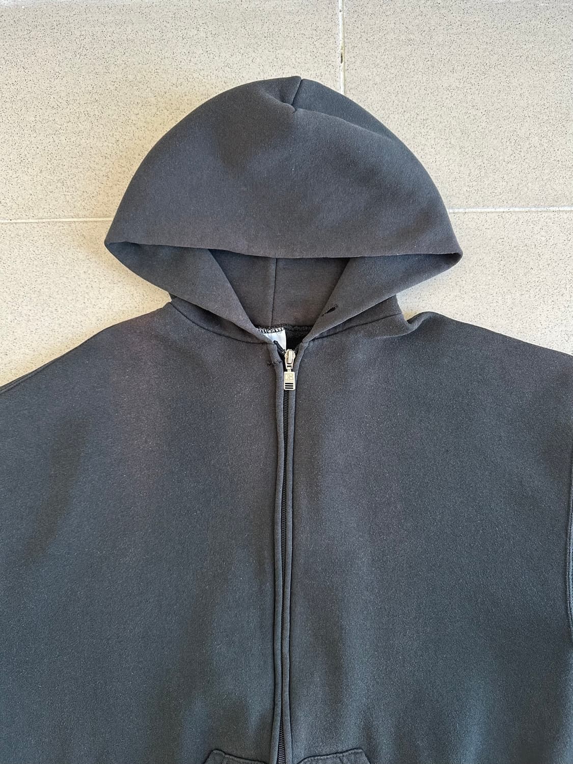 90s 빈티지 러셀 후드집업 블랙 XL 상품이미지4