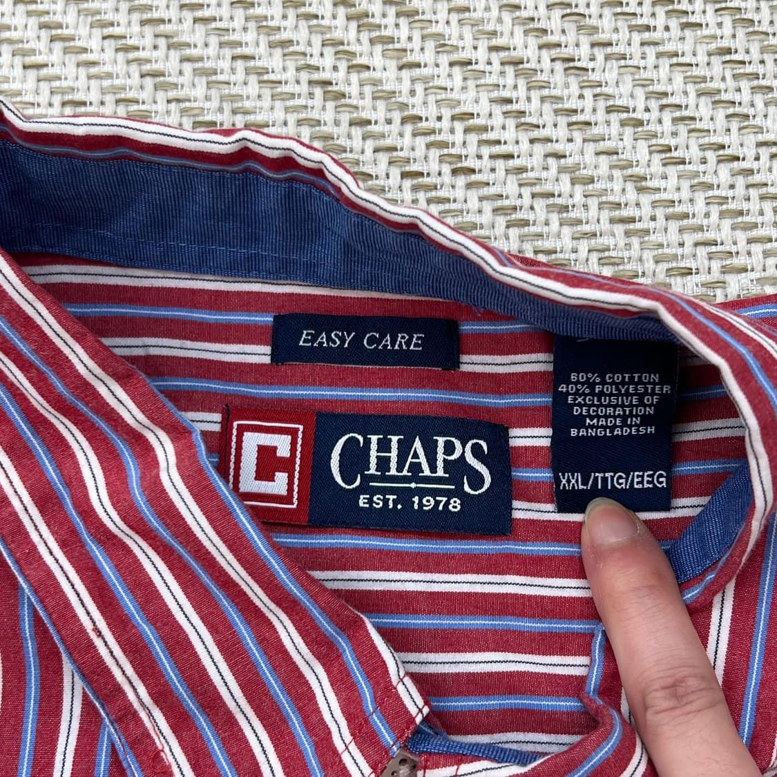 챕스 랄프로렌 스트라이프 셔츠 r2545 상품이미지5