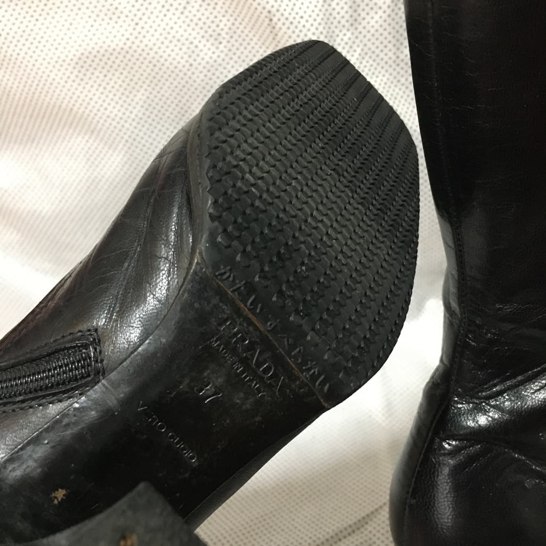Prada black leather boots  상품이미지6