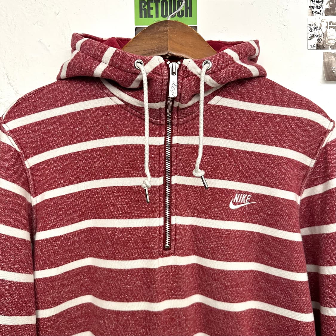 나이키 스트라이프 쿼터집업 후디 상품이미지2