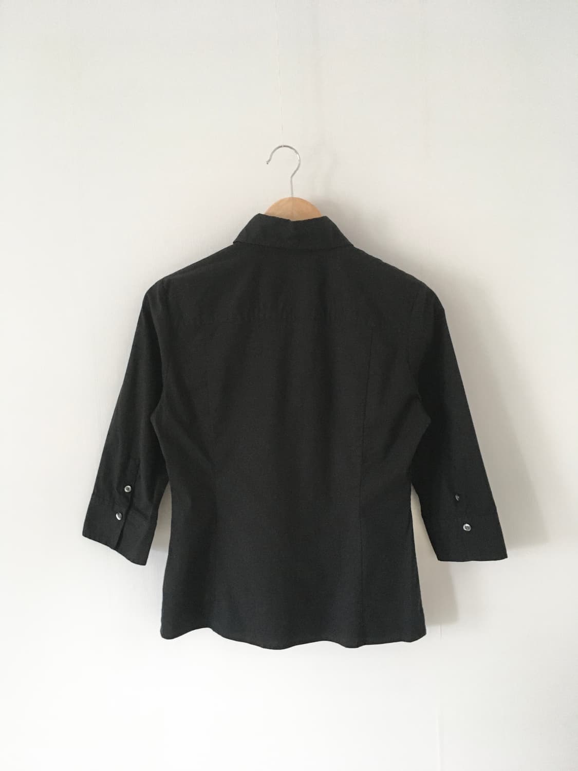 black slim shirt 상품이미지5