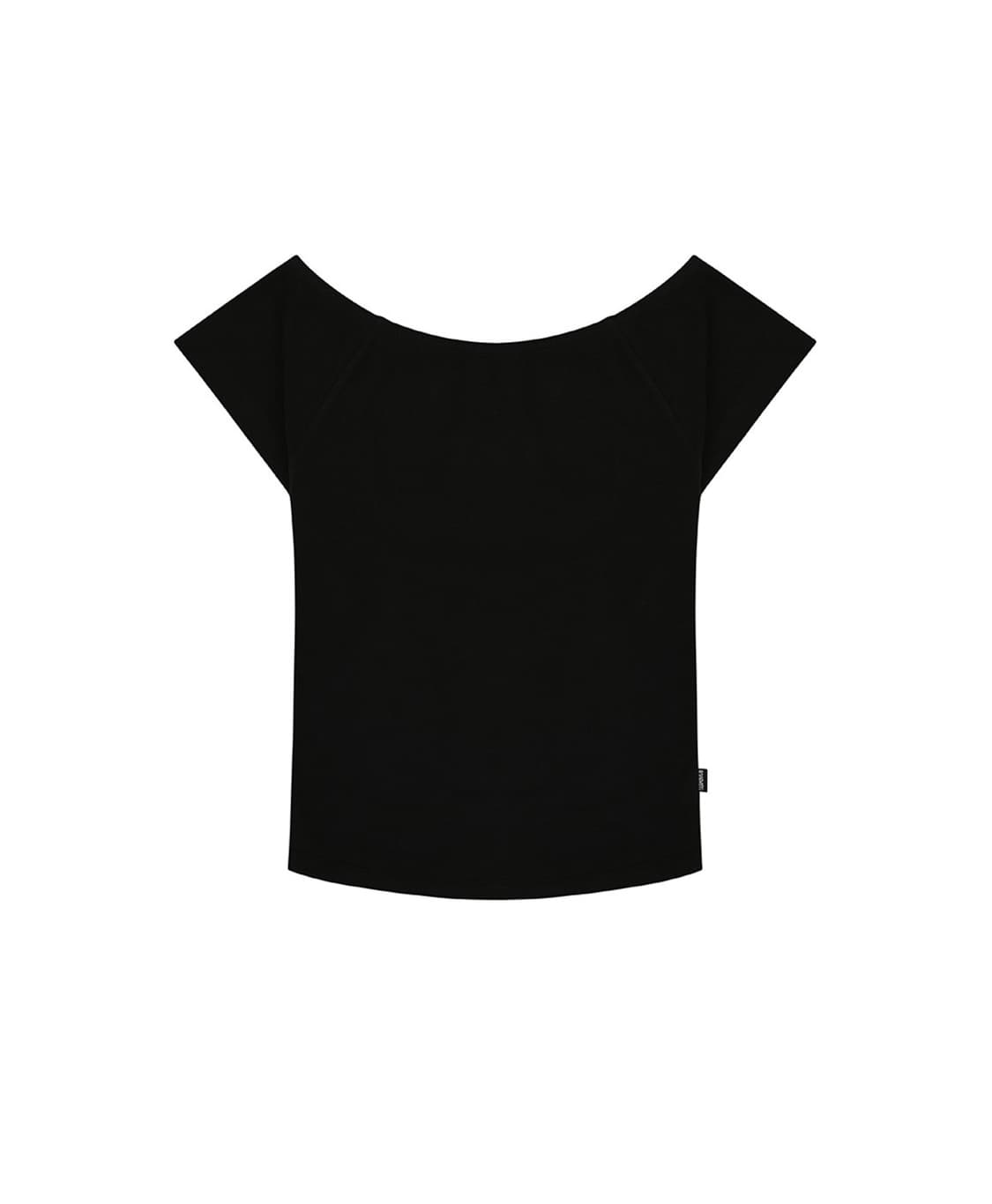 보헴서 베이직 보트넥 티 블랙 상품이미지1