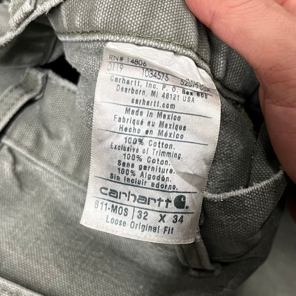 Carhartt 데미지 카펜터 팬츠 (31“) 상품이미지5