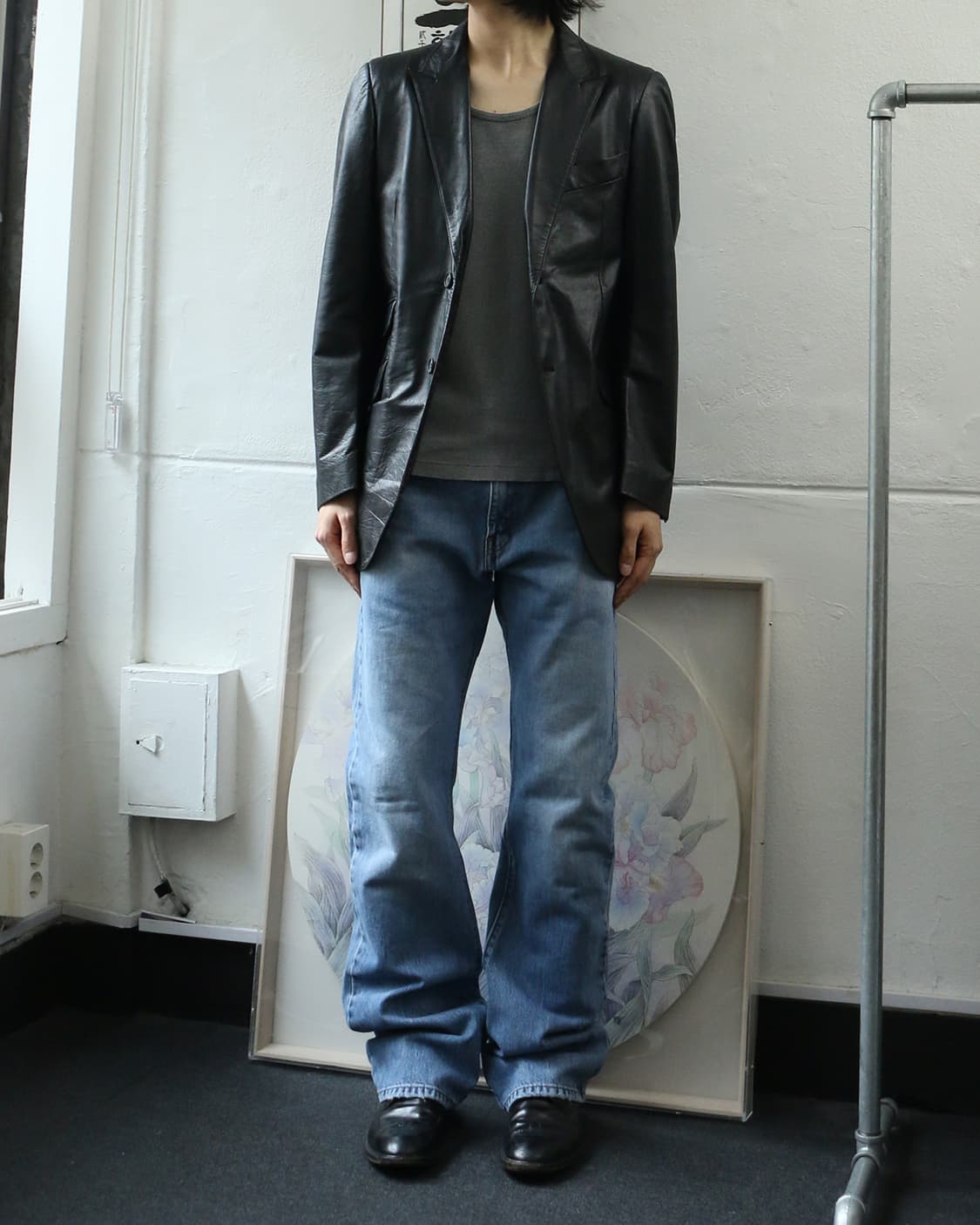 캐서린 햄넷 런던 레더 블레이저 자켓 상품이미지3