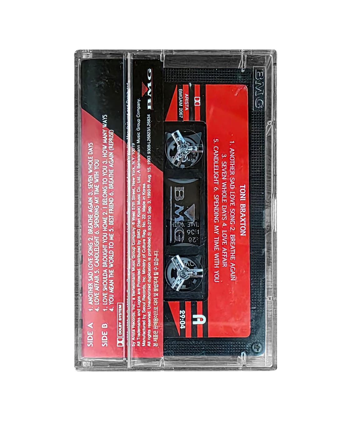 토니브랙스턴 Toni Braxton Debut Cassette Tape 상품이미지3