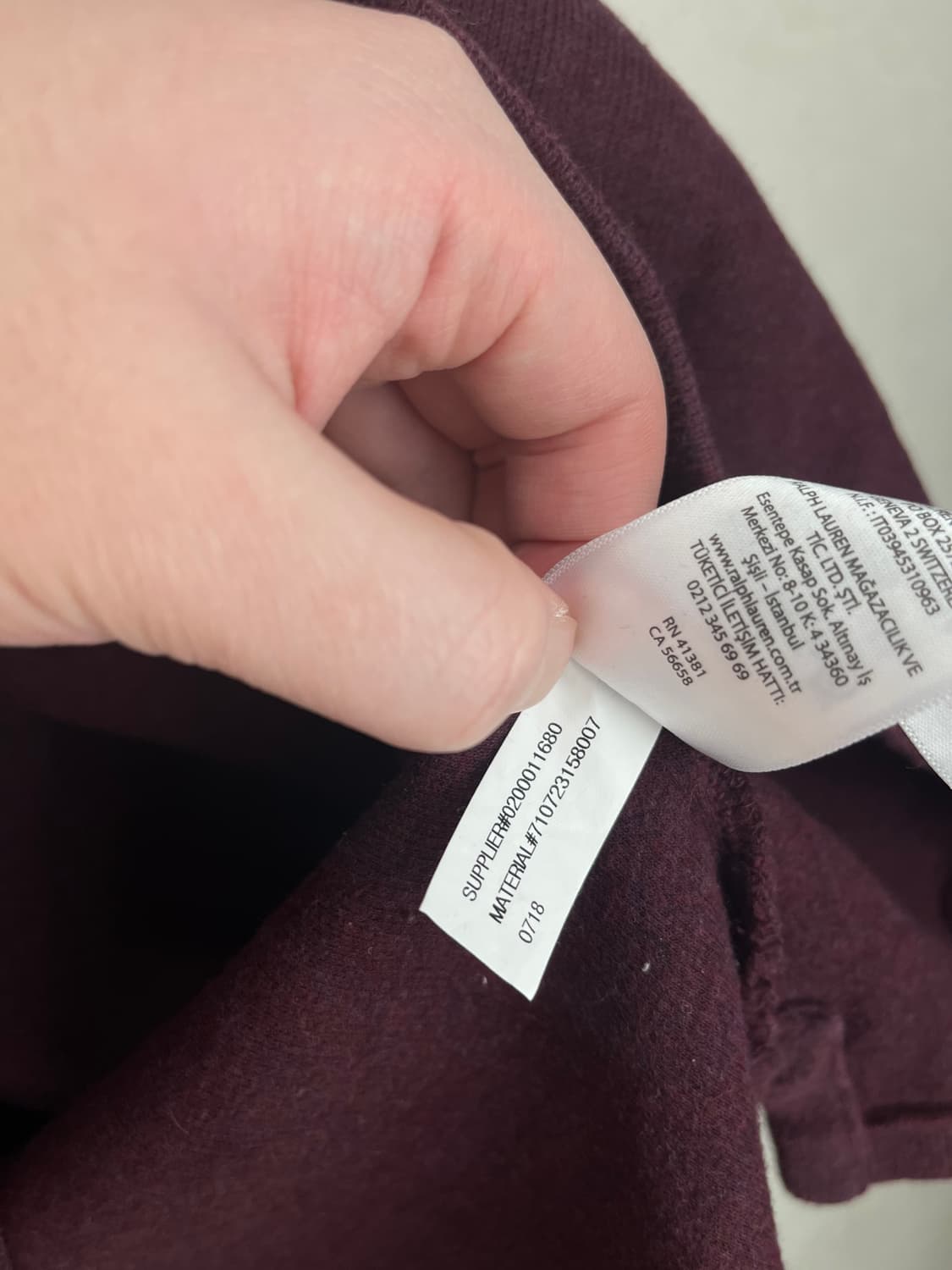 [2XL] 폴로 랄프로렌 하프집업 버건디 니트  상품이미지7