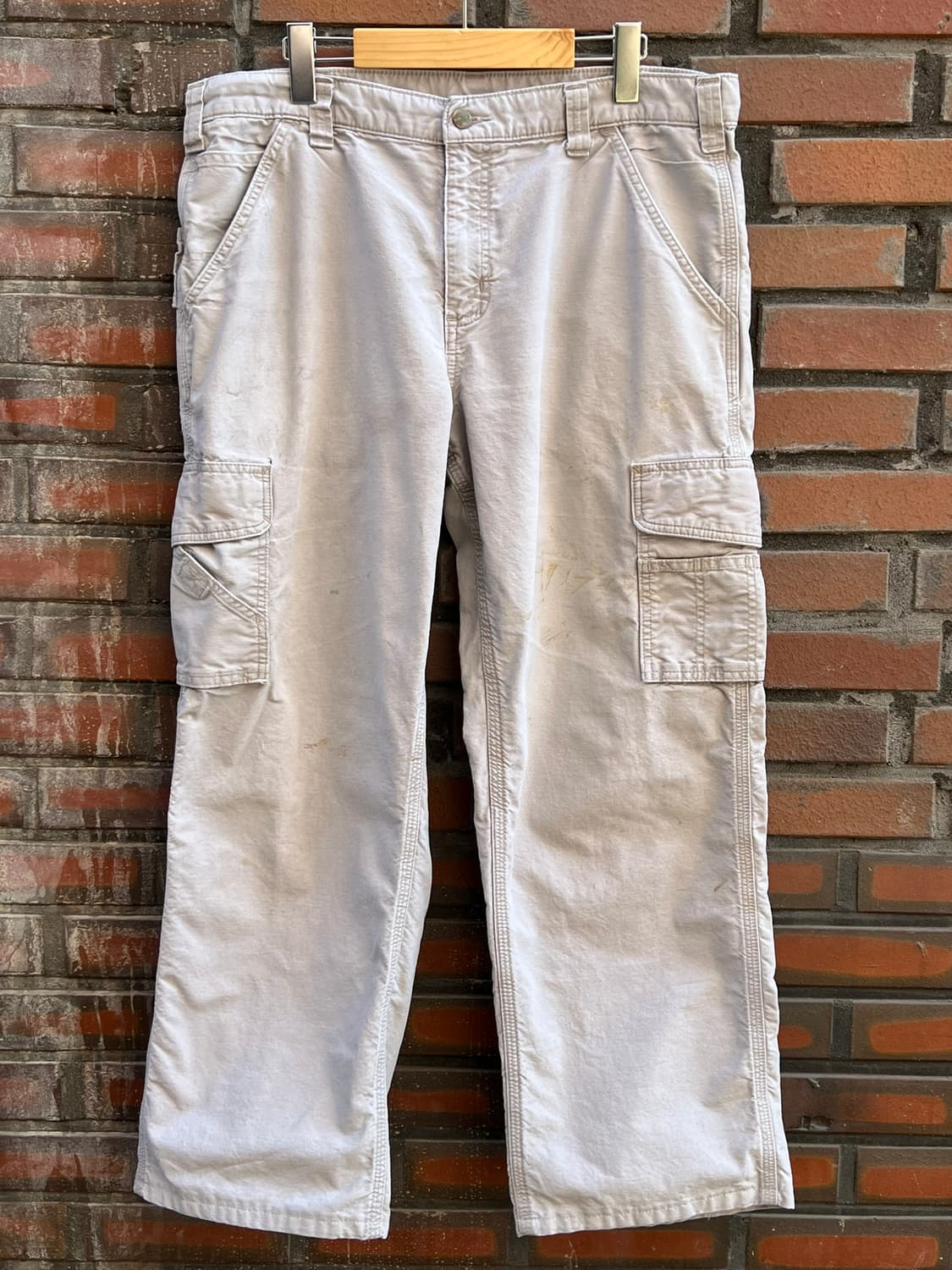 [36x30] 칼하트 빈티지 카고팬츠 베이지 워크웨어 팬츠 D280 상품이미지1