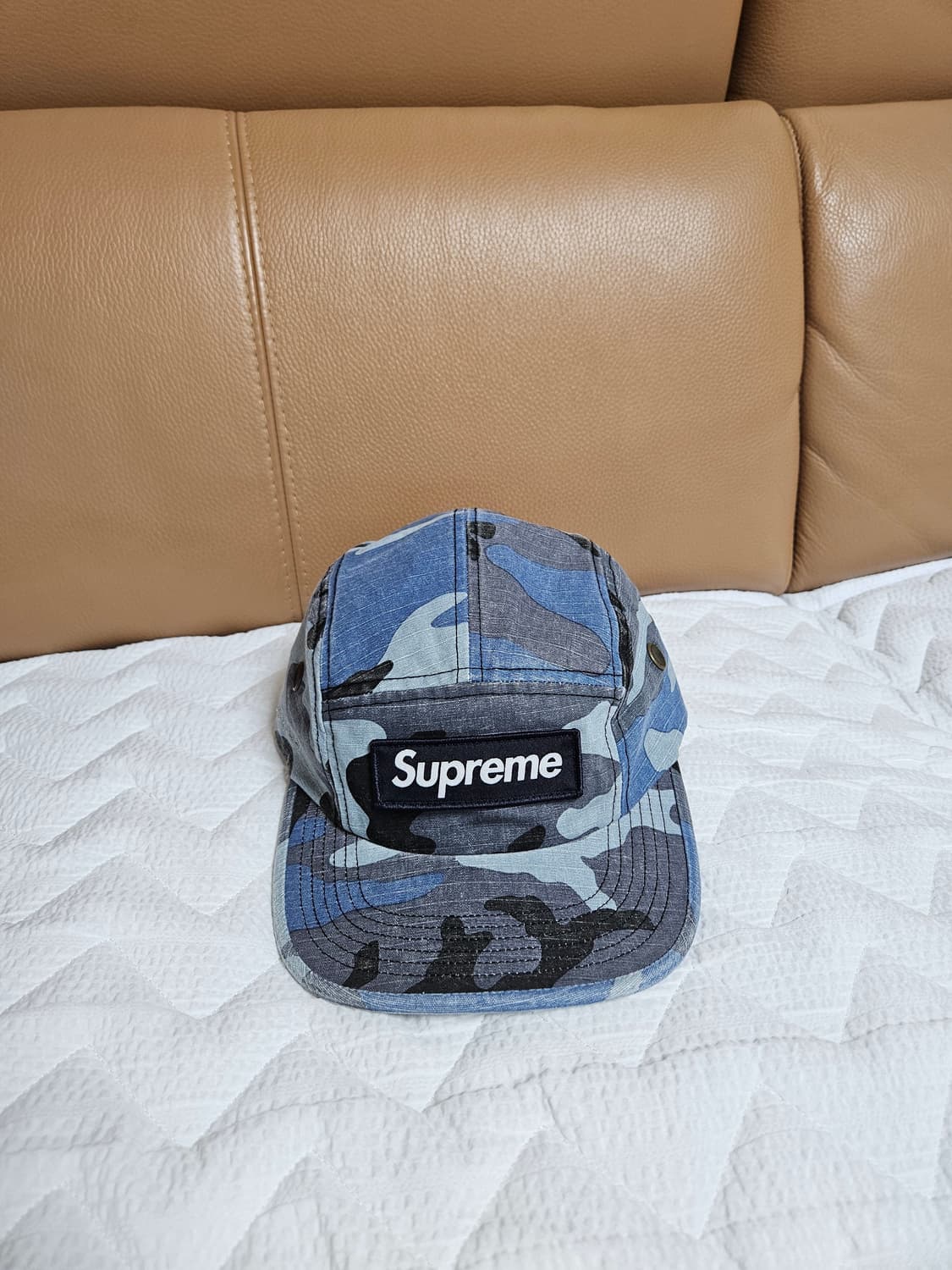 슈프림 밀리터리 캠프캡 모자 볼캡 블루 카모 25FW 상품이미지1