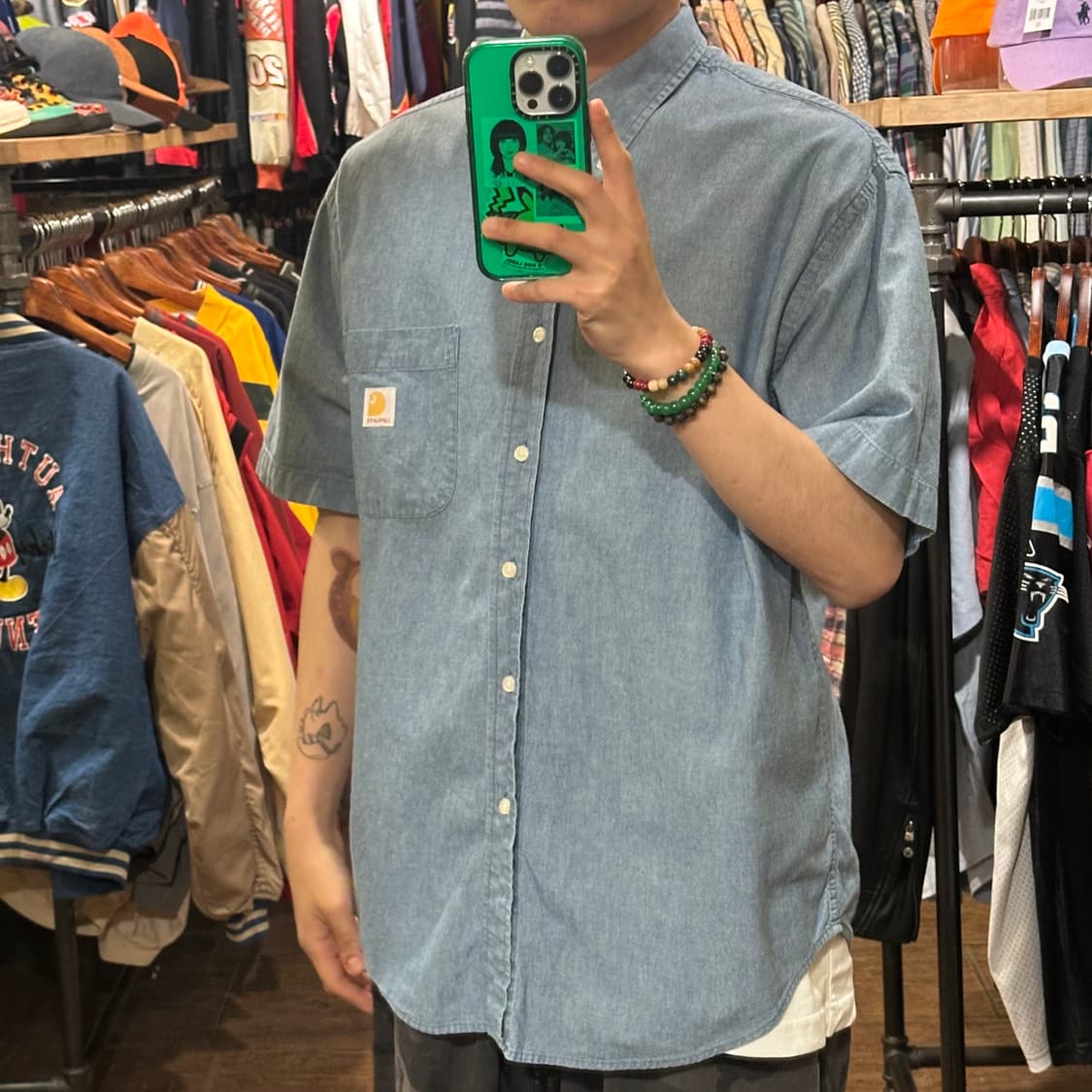 [HI] 칼하트 반팔 데님셔츠 상품이미지3