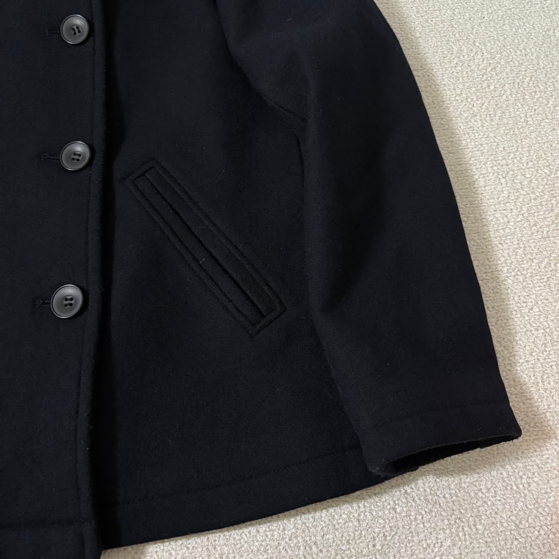 일본빈티지 Urban research doors 다크네이비 후드 코트 상품이미지3