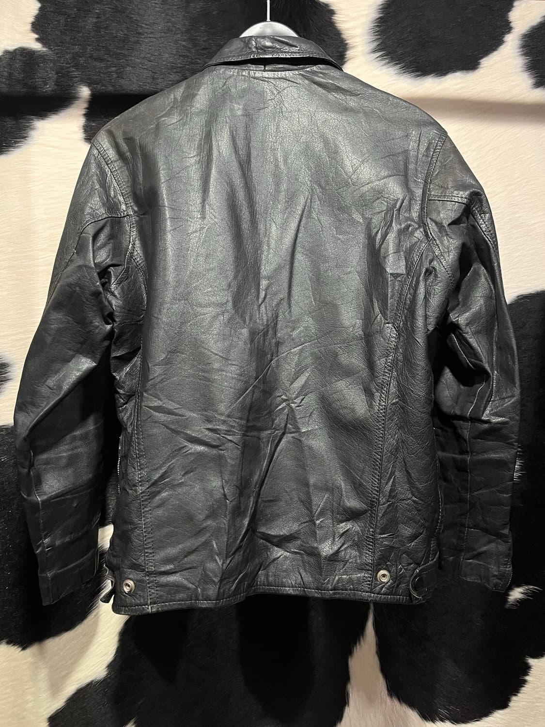 슬림핏 레더 자켓 상품이미지7