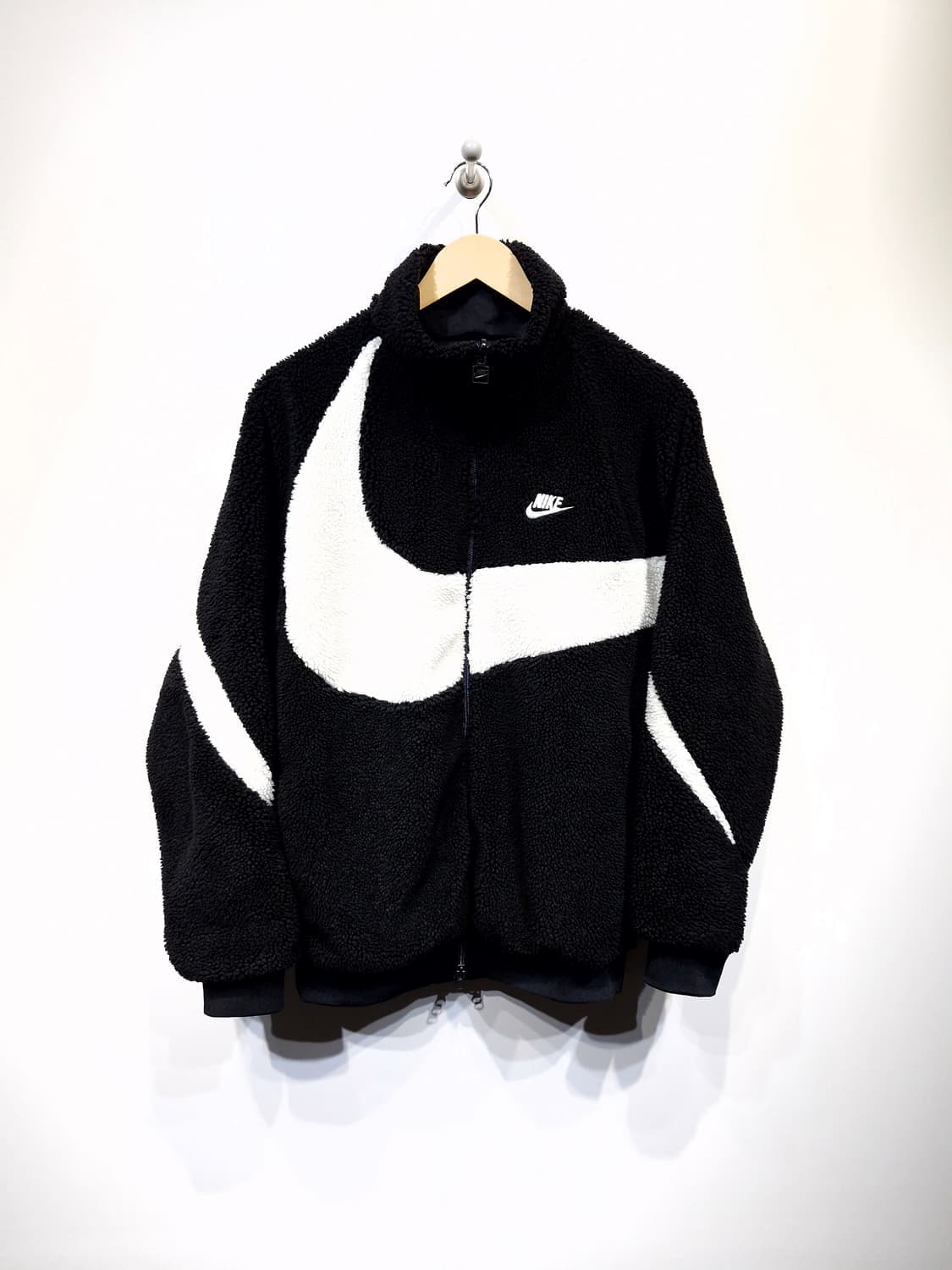 NIKE 나이키 빅스우시 리버시블 플리스 후리스 검흰 상품이미지2