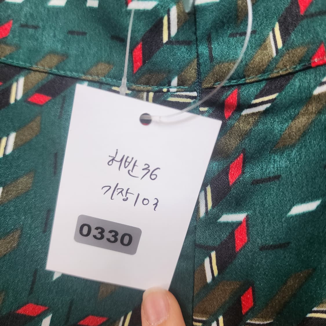 레필슈트 체크무늬 그린 투피스 -바지 상품이미지4