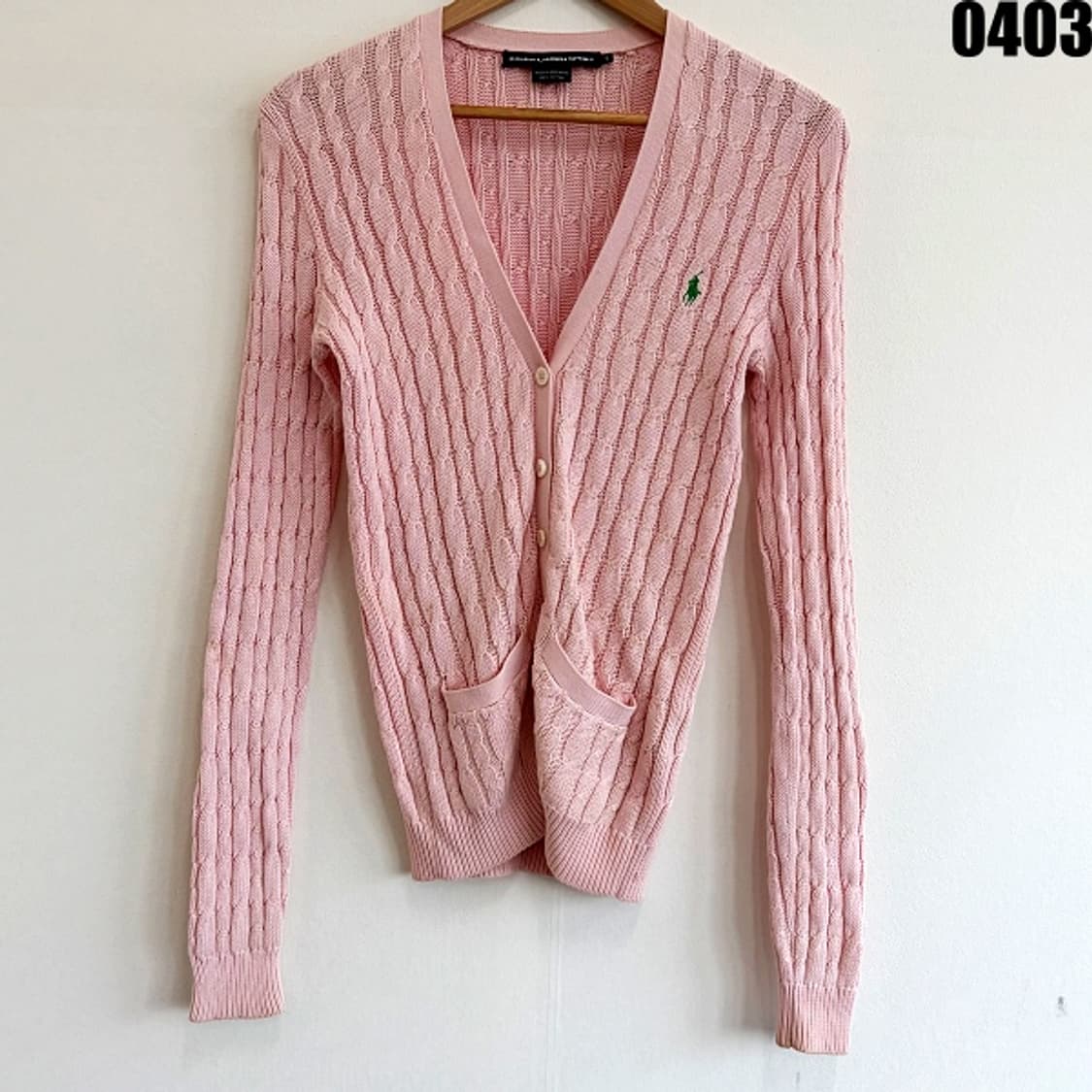 폴로 랄프로렌 스포츠 라인의 케이블 니트 가디건 S 0403 상품이미지1