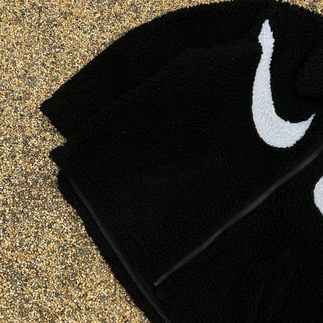 나이키(NIKE) 더블 스우시 블랙 플리스 자켓 상품이미지3