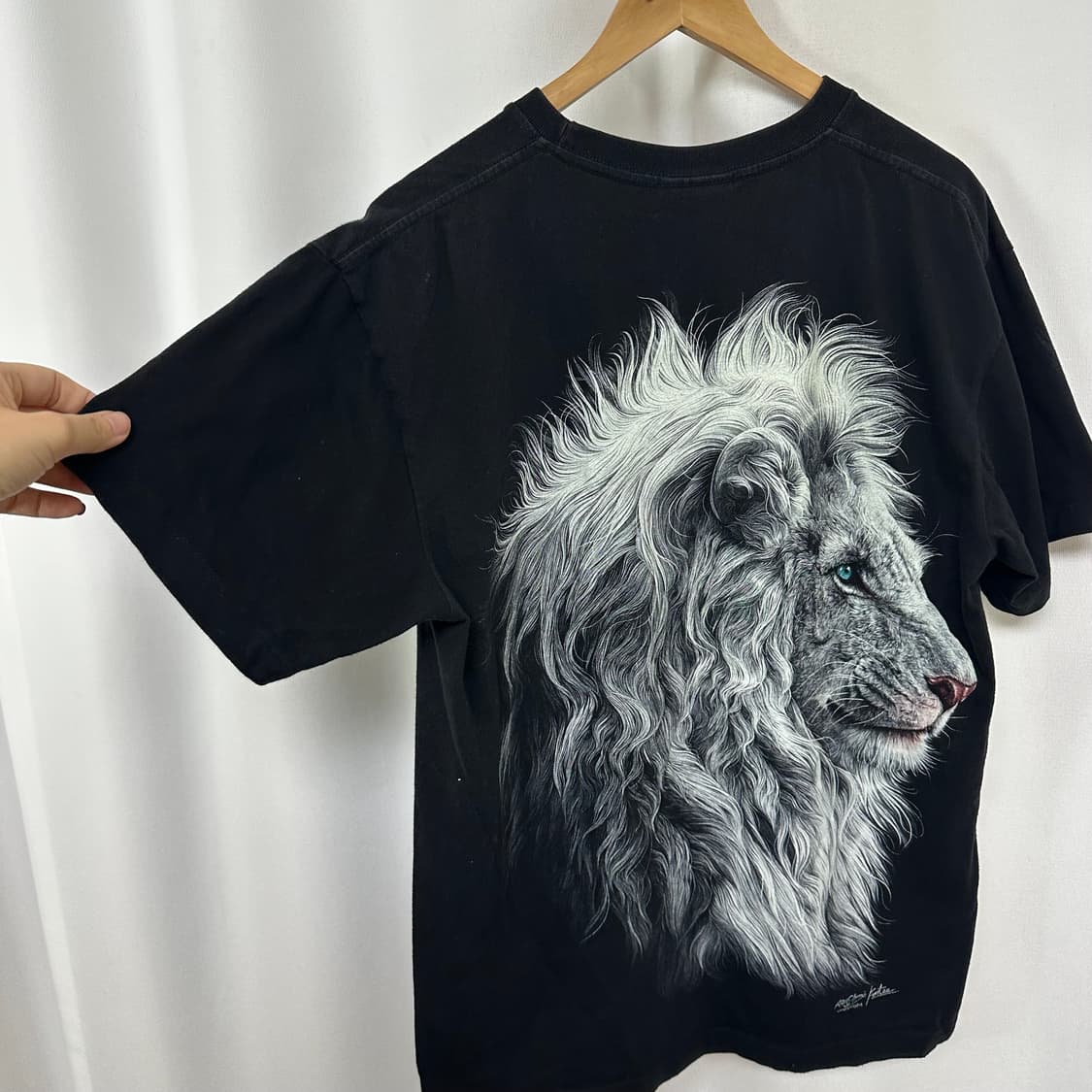  HIGH DEFINITION 남자 면100% 호랑이 반팔티 L 상품이미지7