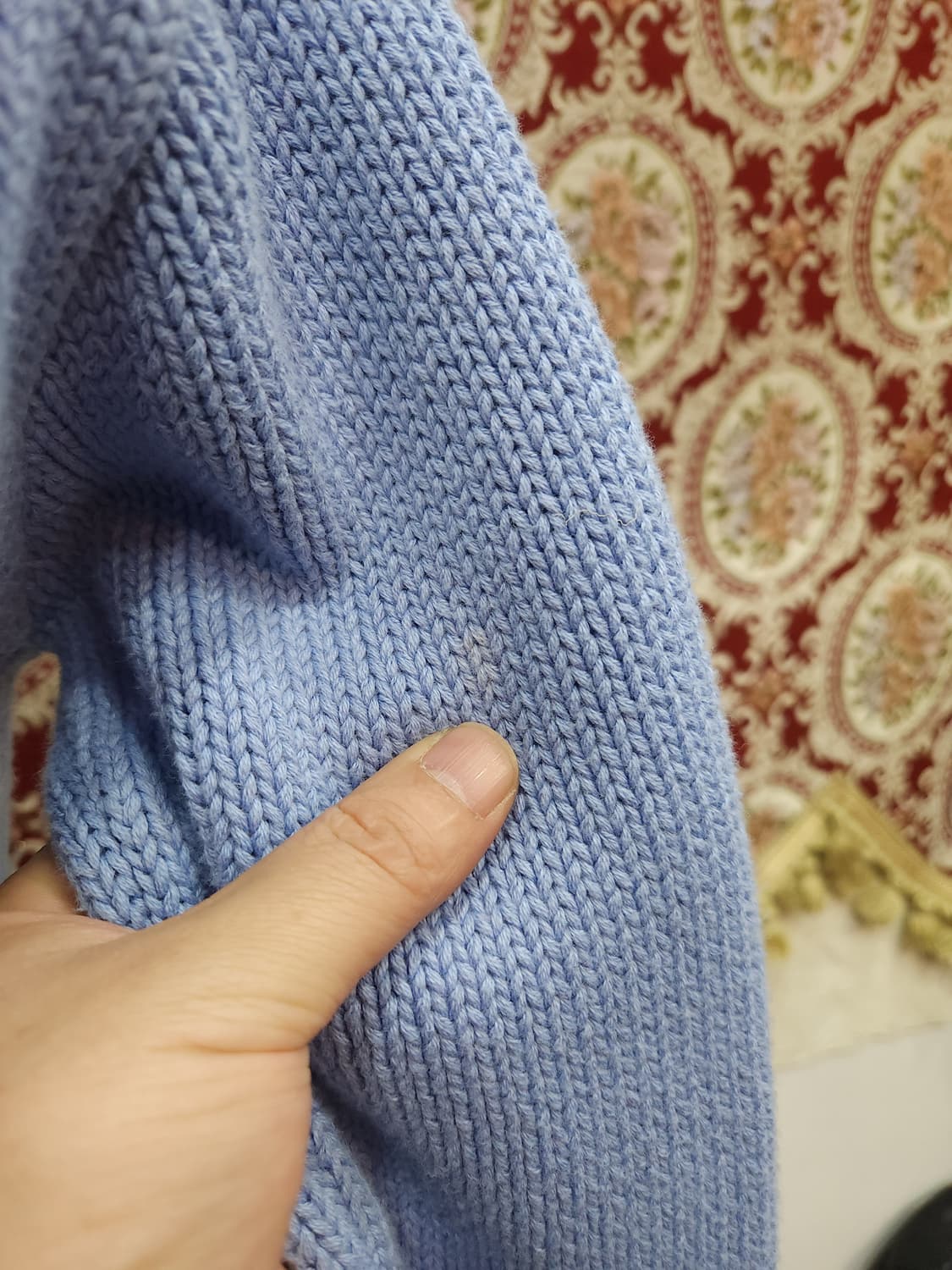 폴로 랄프로렌 샘브레이 블루 코튼 니트
​
 상품이미지8