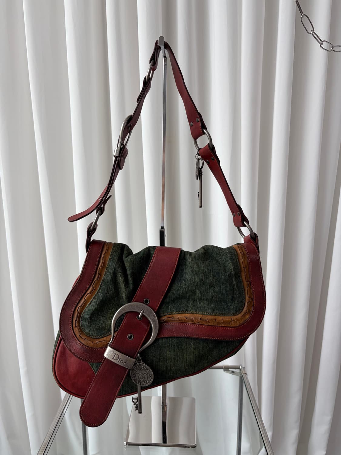 Rare 디올 FW2006 데님 가우초 숄더백 상품이미지4