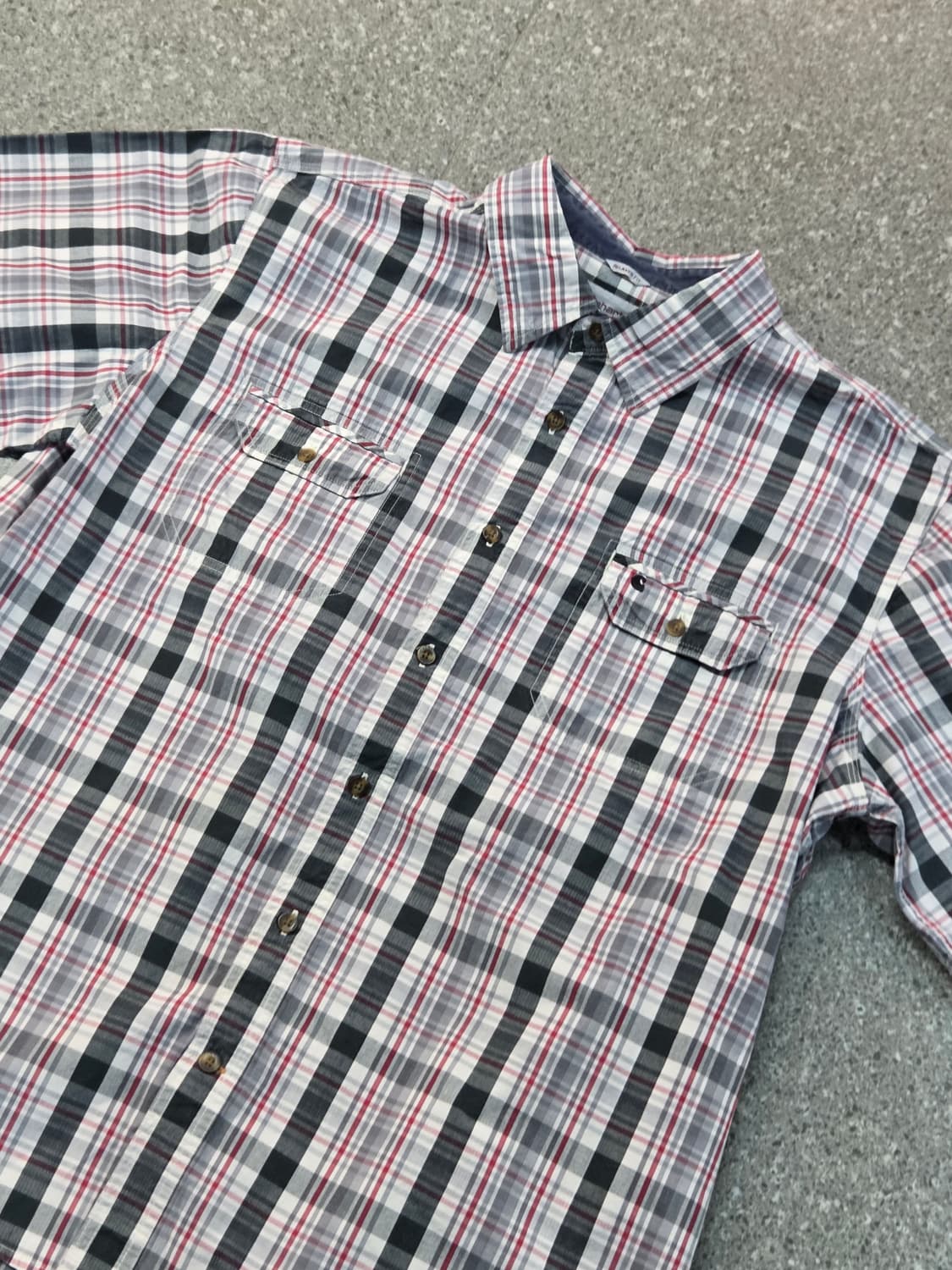 Carhartt 칼하트 그린체크 반팔셔츠 상품이미지1
