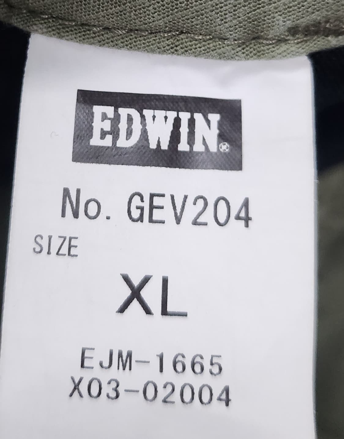 에드윈 카고 바지 올리브색 XL (33-34) 상품이미지4