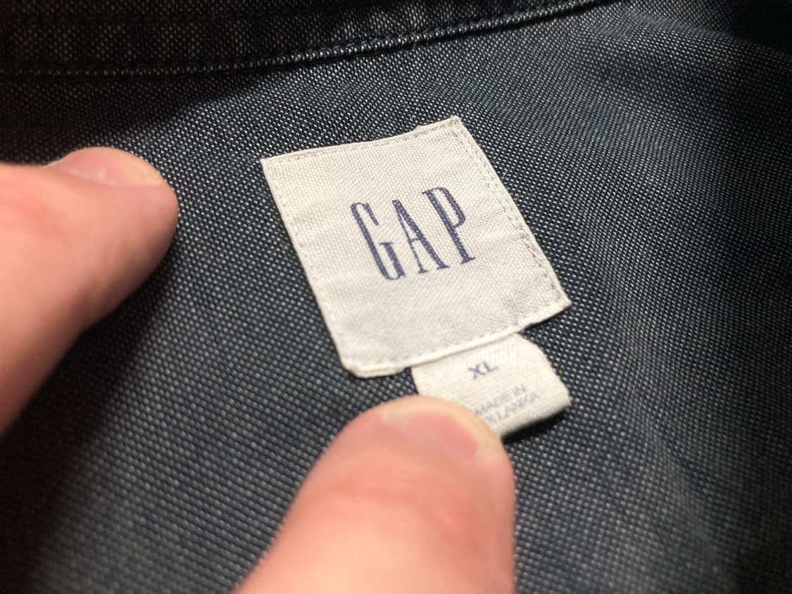 갭 GAP 캔버스 코튼 피그먼트 셔츠 남방 105-110 상품이미지4