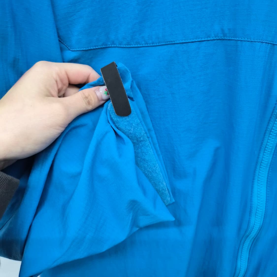 아크테릭스 후드 바람막이 블루 남여공용 L 상품이미지2