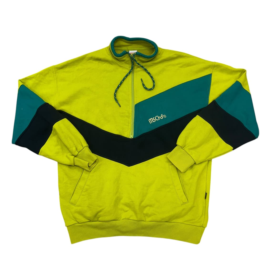 미스치프 배색 풀오버 맨투맨 상품이미지1