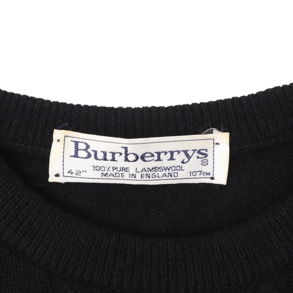 버버리 90s 크러스트 퓨어 램스울 니트 스웨터 상품이미지8