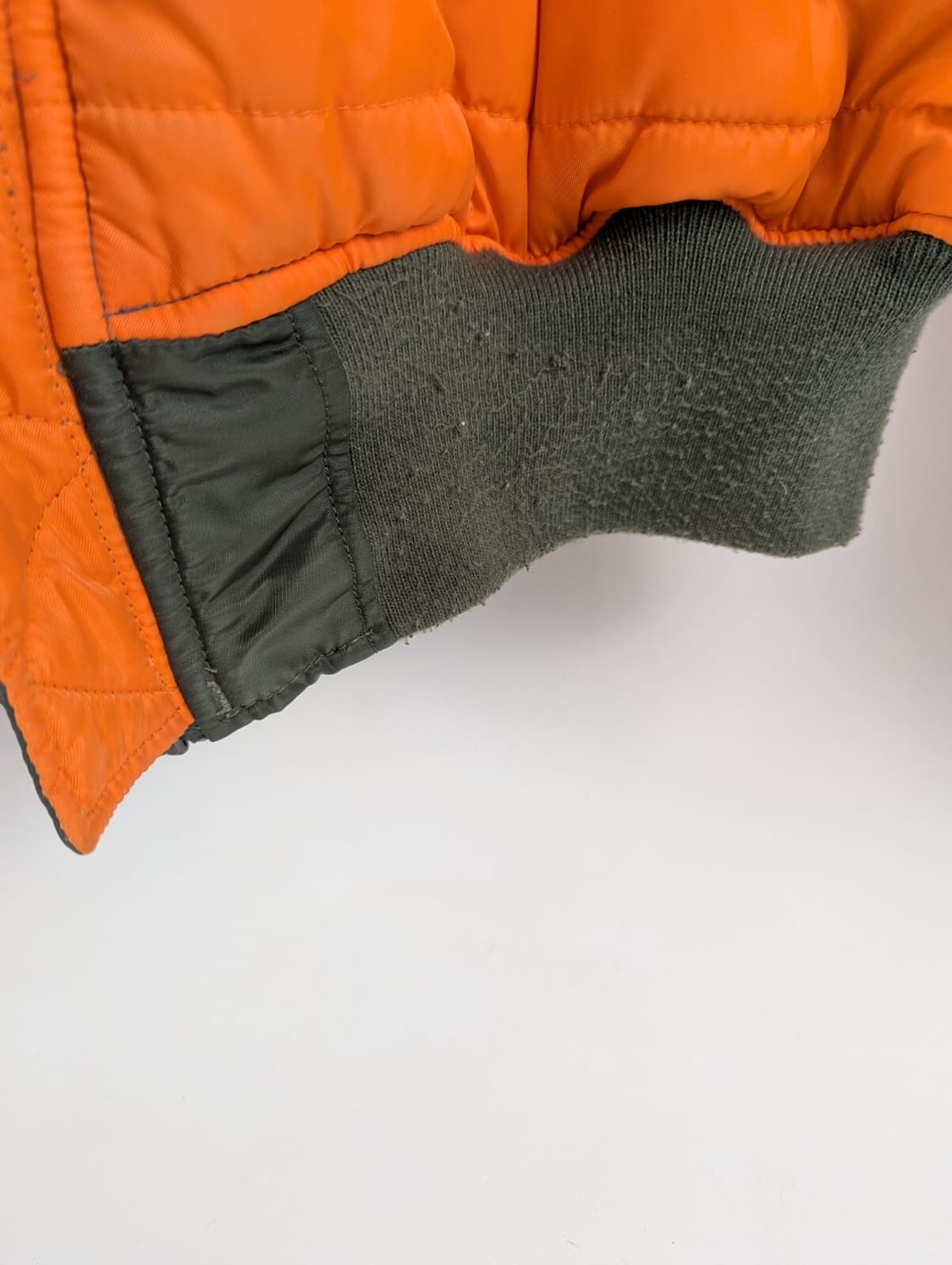 80s 미공군 납품용 알파인더스트리 MA-1 플라이트자켓 세이지 상품이미지9